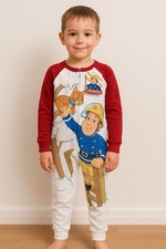 Fireman Sam Kids One Piece  Boys Girls Pyjamas Fleece Sleepwear All In One 6yrs