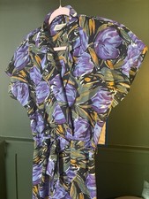Vintage 80s Floral Midi Dress