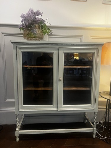 Antique slim glass - antique, glass-fronted