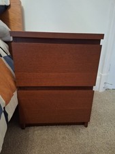 Pair of ikea malm bedside
