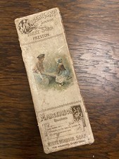 Margerisons Toilet Soap Preston Empty Advertising Box White Windsor Superfine