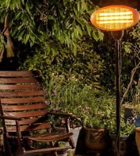 Electric Patio Heater Freestanding 2kW Outdoor Garden Heating Halogen 2kW