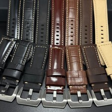 Genuine Leather Watch Straps for Panerai PAM watches Luminor Marina Base 24mm