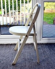ANTIQUE BENTWOOD BAUHAUS THONET FOLDING CHAIR c1910