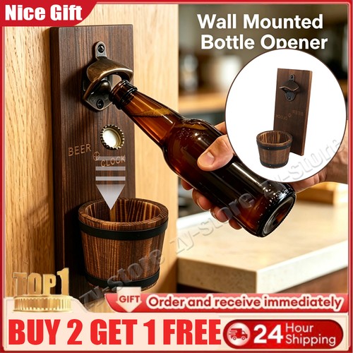 Wooden wall mounted beer - wall,