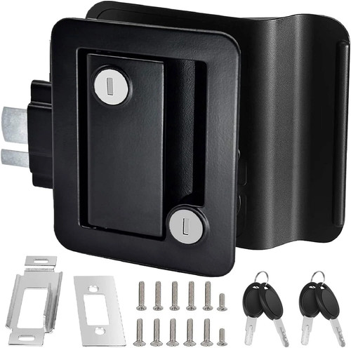 Black paddle entry door - rv,