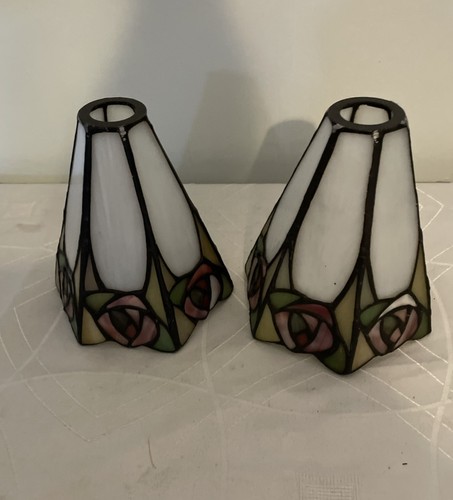 Tiffany stained glass shades