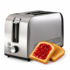 EGL 2 Slice Toaster - Stainless Steel with Defrost Feature - Brand New