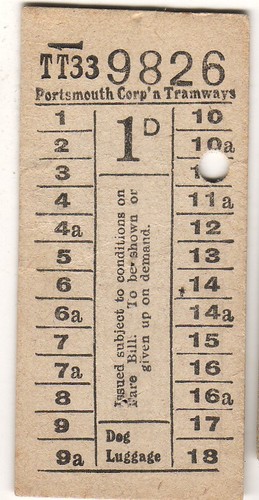 Bus tram ticket portsmouth - /,