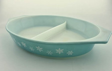 Vintage PYREX Snowflake Blue