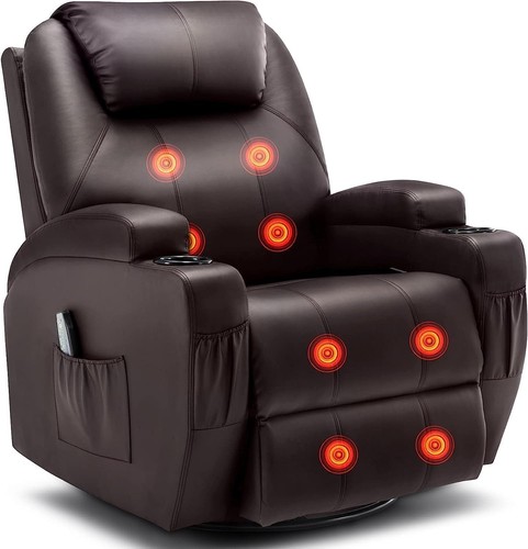 Brown recliner leather - brown,