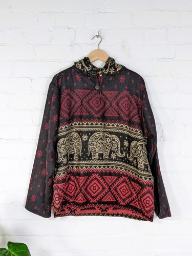 Gringo elephant hoodie hippie - hoodie,