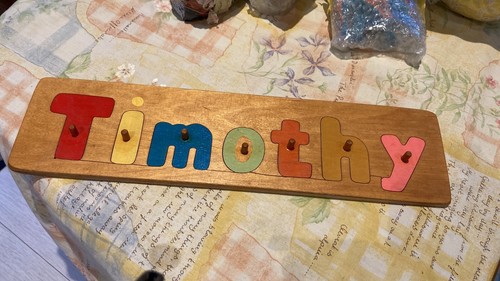 Wooden name jigsaw - wooden,