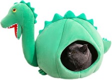 Dinosaur Cat Cave Bed Small