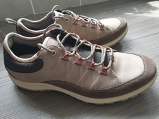 ECCO ASPINA GREY BROWN YAK LEATHER WALKING HIKING SHOES SIZE UK 6.5. EU 40.
