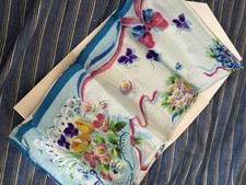 vintage Liberty of London silk floral scarf in original packaging-Midcentury-