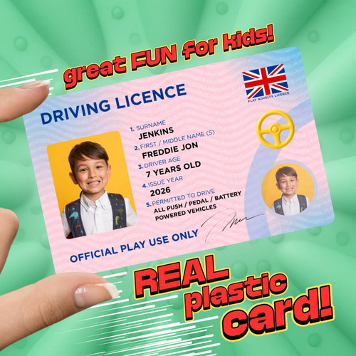 Personalised kids driving - kids,