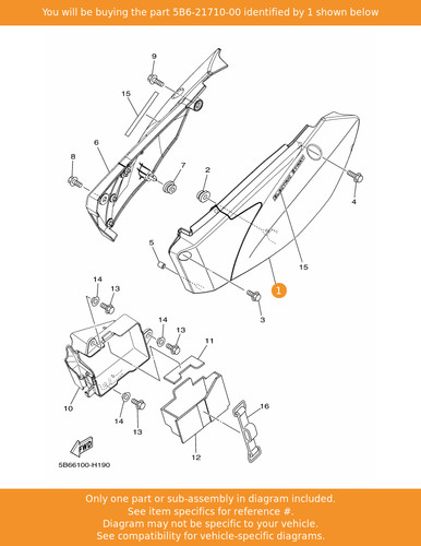 Yamaha side cover assy - assy, 1