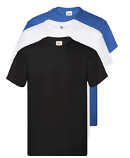 mens fruit of the loom t shirts 5  3 Pack Unisex Plain Cotton Bulk T-Shirt Mixed