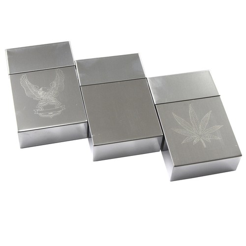 Cigarette case tin metal box - tin,