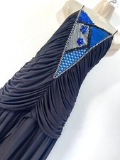 Black dress midi sleeveless downton gatsby size 14