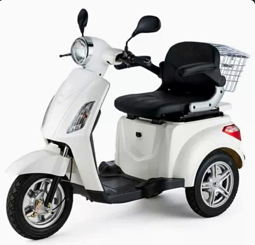 White wheel mobility scooter - 3-wheel,
