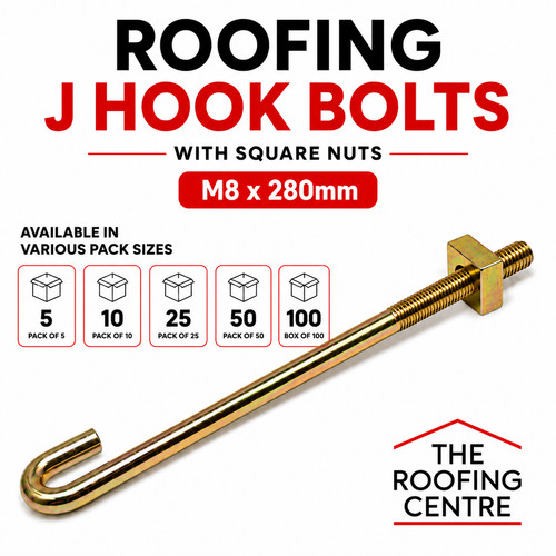 Roofing hook bolts - bolts, m8