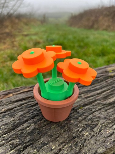 Personalised brick flower - brick,