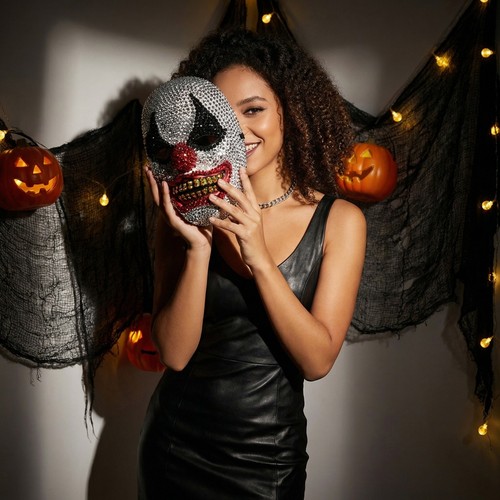 Halloween clown mask - halloween,
