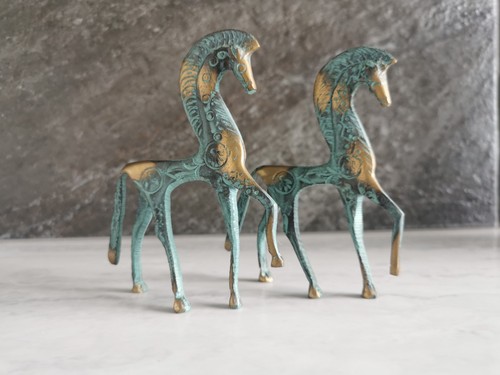 Vintage pair soild brass - vintage, of