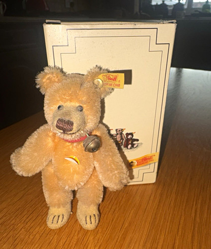 Steiff mini mohair teddy bear - mohair,
