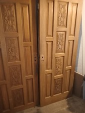 solid oak doors handcarved