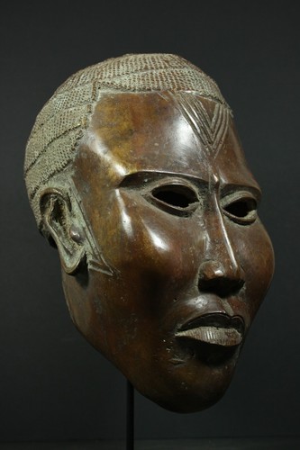 African benin bronze - african,