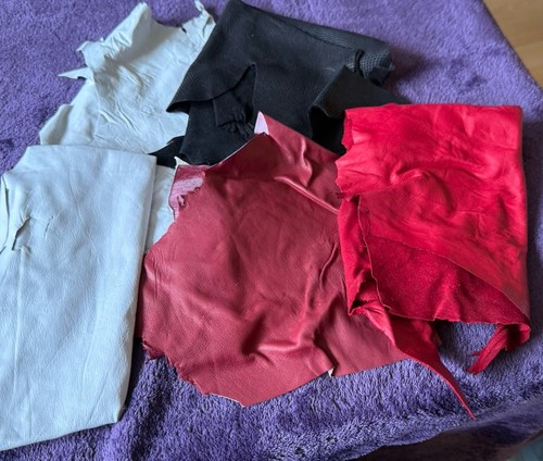 Real leather offcuts - leather, scrap