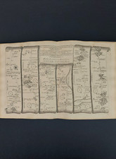 Hatherleigh to Truro Road Map, Thomas Gardner 1719 Original Camelford, Padstow