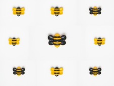Bee shank buttons - sizes, 25mm
