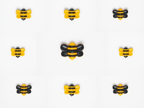 Bee shank buttons - bee,