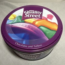 vintage mackintosh quality street tin 14cm X 7.5cm Empty