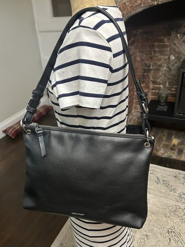 Karen millen black - black, pebbled