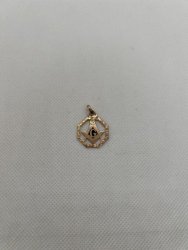 Vtg 10k gold enamel masonic - 10k, &