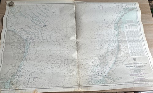 Vtg admiralty chart map - admiralty, 1408