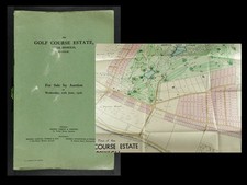 Ipswich Golf Course Estate. Property Auction Particulars & Large Plan 1928.