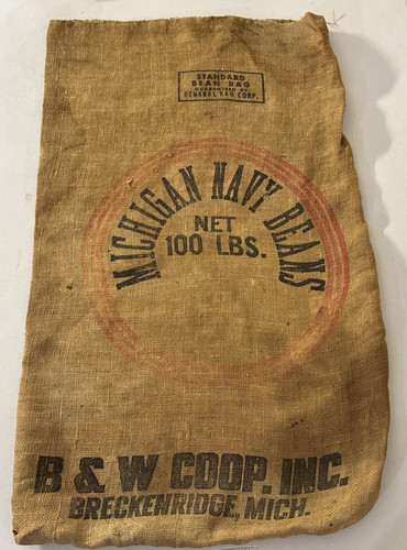 Vtg burlap gunny sack - burlap, 32x20