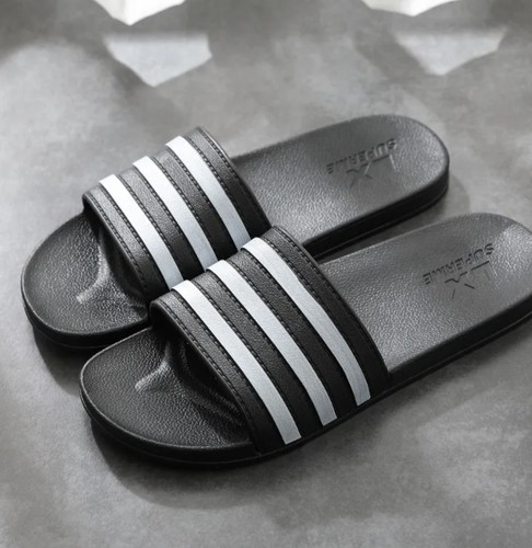 Mens sliders striped mules - sliders,