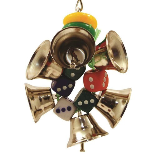 Bell ringer parrot toy - ringer,