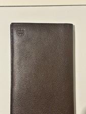 Massimo Dutti Brown Grained Leather Travel Organizer Passport Wallet – VGC