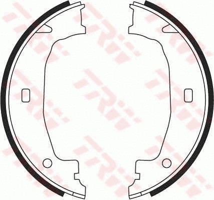 Rear brake shoe - brake, set