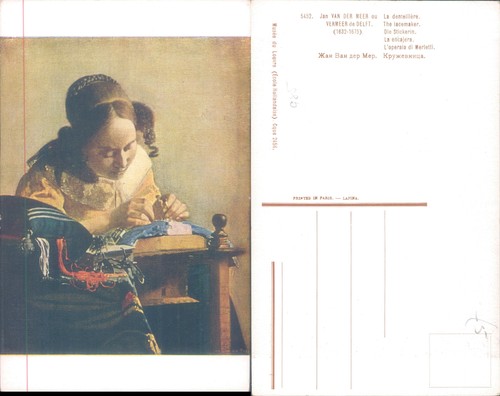 The lacemaker vermeer - lacemaker, by