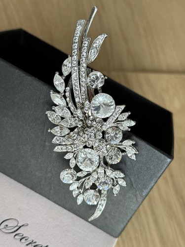 Silver crystal rhinestone - silver,