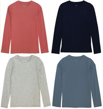 M&S Kids Boys Childrens Long Sleeve Casual T-Shirt Cotton T Shirt Sports TOP